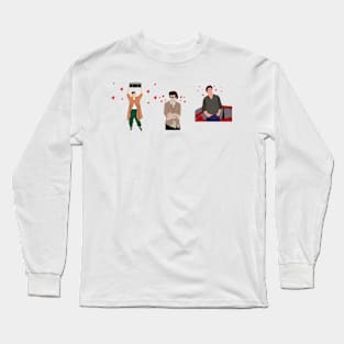 80s heartthrob line up Long Sleeve T-Shirt